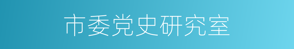 市委党史研究室的同义词