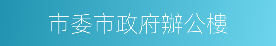 市委市政府辦公樓的同義詞
