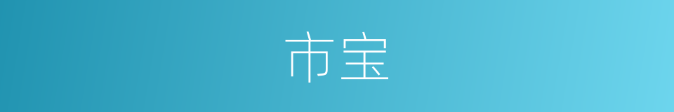 市宝的同义词