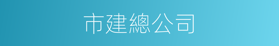 市建總公司的同義詞
