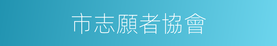 市志願者協會的同義詞