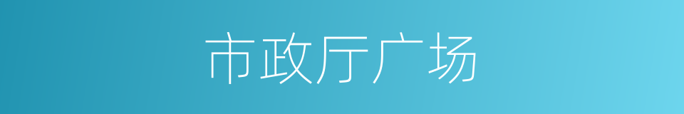 市政厅广场的同义词