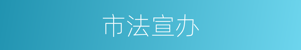 市法宣办的同义词