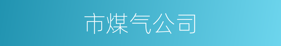 市煤气公司的同义词