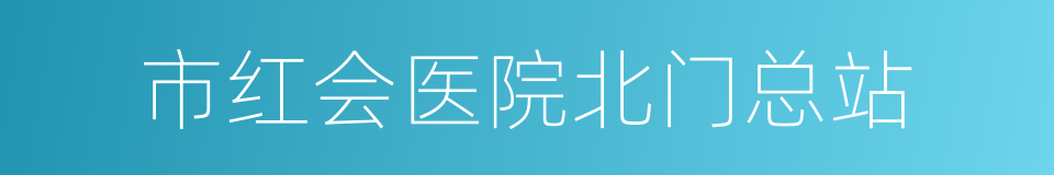 市红会医院北门总站的同义词