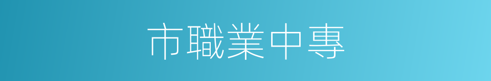 市職業中專的同義詞