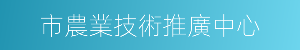市農業技術推廣中心的同義詞