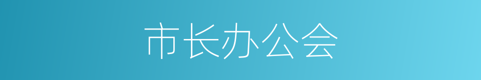 市长办公会的同义词