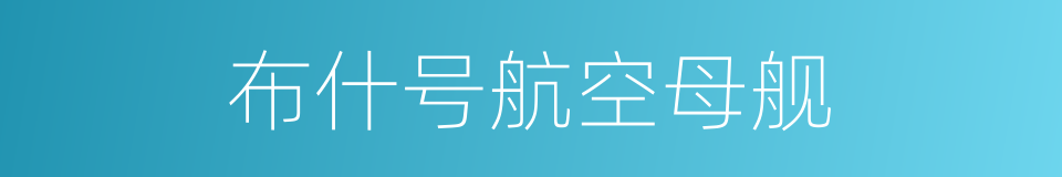 布什号航空母舰的同义词