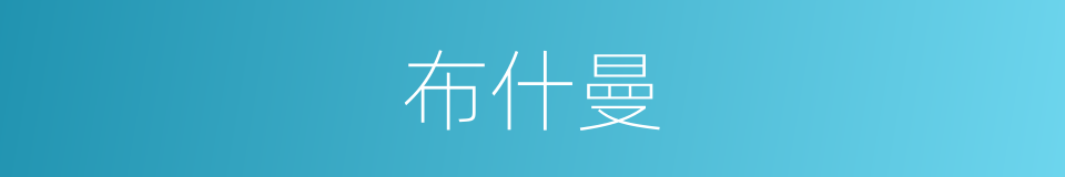 布什曼的同义词