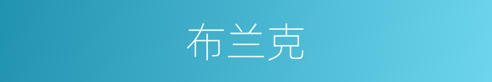 布兰克的同义词