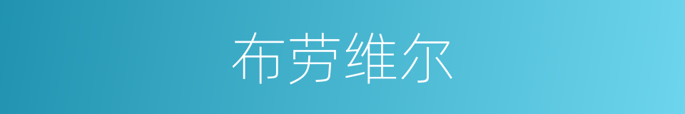 布劳维尔的同义词