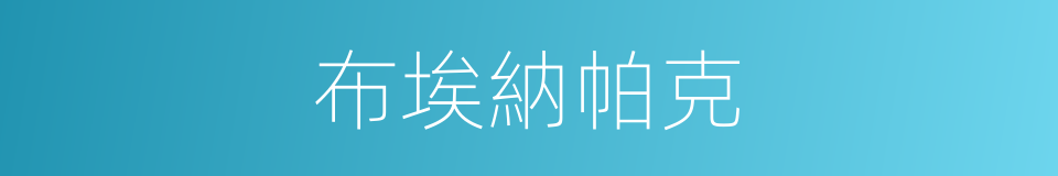 布埃納帕克的同義詞