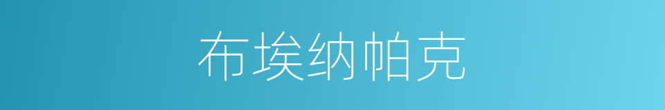 布埃纳帕克的同义词