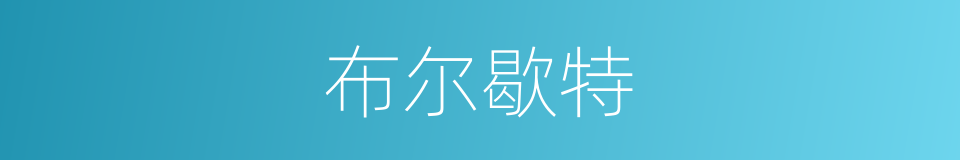 布尔歇特的同义词