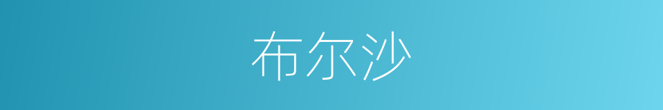 布尔沙的同义词