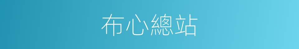 布心總站的同義詞