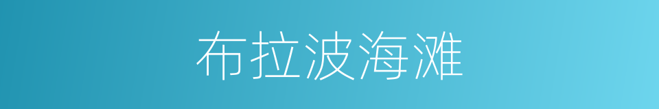 布拉波海滩的同义词