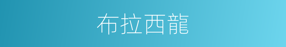 布拉西龍的意思