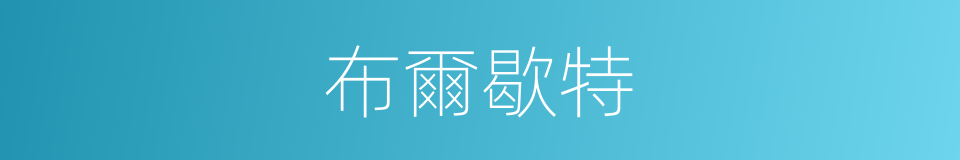 布爾歇特的同義詞
