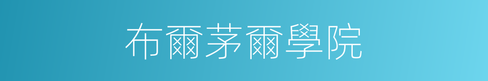 布爾茅爾學院的同義詞