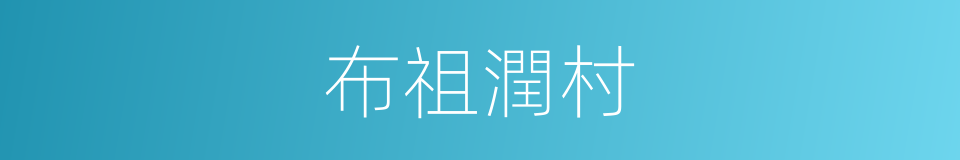 布祖潤村的同義詞
