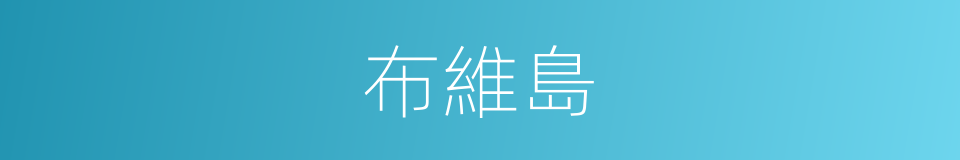布維島的同義詞