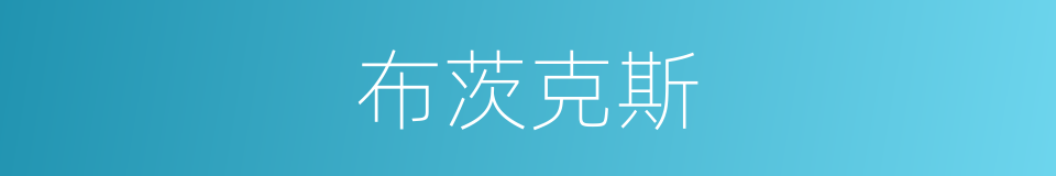 布茨克斯的同义词