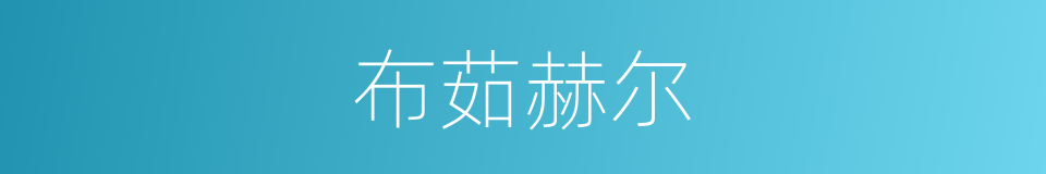 布茹赫尔的同义词