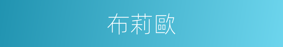 布莉歐的同義詞