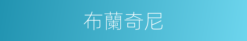 布蘭奇尼的同義詞