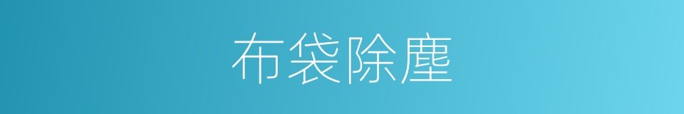 布袋除塵的同義詞