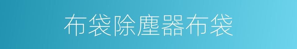 布袋除塵器布袋的同義詞