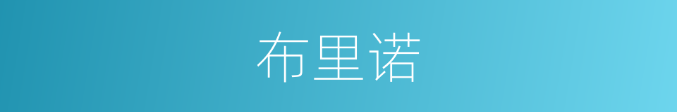 布里诺的同义词