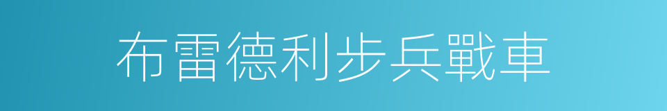 布雷德利步兵戰車的同義詞