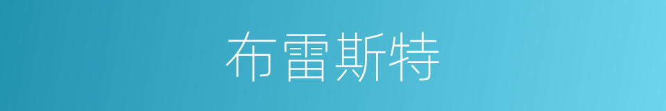 布雷斯特的同义词