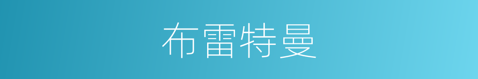 布雷特曼的同义词