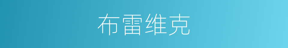 布雷维克的同义词