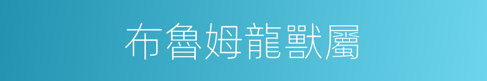 布魯姆龍獸屬的同義詞