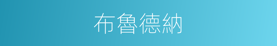 布魯德納的同義詞