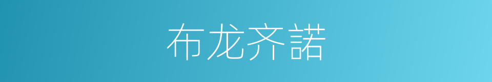 布龙齐諾的同義詞