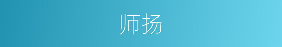 师扬的同义词