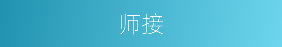 师接的同义词