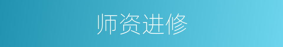 师资进修的同义词