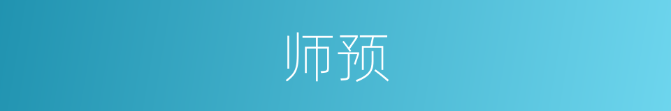 师预的同义词