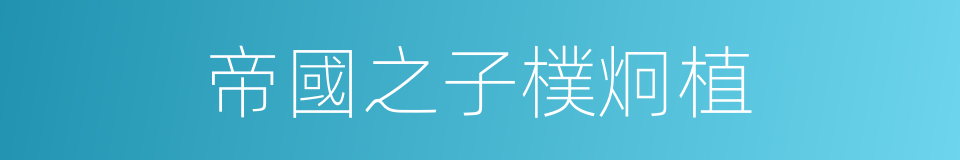 帝國之子樸炯植的同義詞
