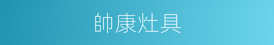 帥康灶具的同義詞