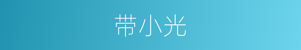 带小光的同义词