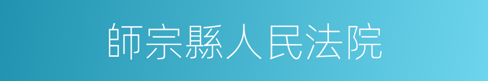 師宗縣人民法院的同義詞