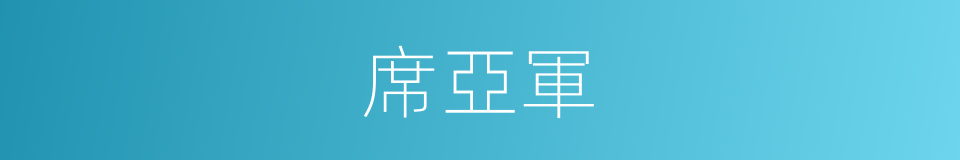 席亞軍的同義詞